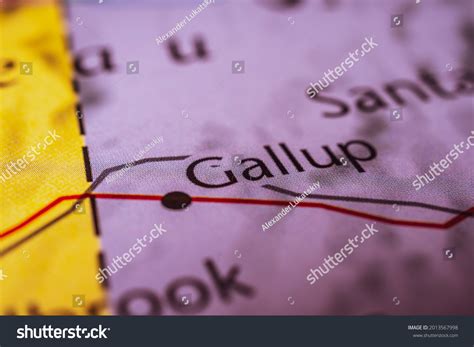 Gallup On Map Usa Stock Photo 2013567998 | Shutterstock