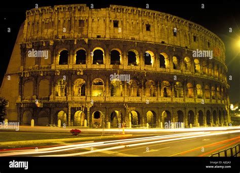 Rome the ruins of the roman Colosseum Stock Photo - Alamy