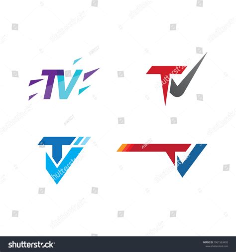 Tv Logo Vector Flat Design Stock Vector (Royalty Free) 1961563495 ...