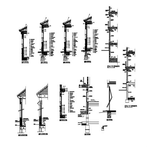 Construction detail cad drawing Structural Drawing, Brick Detail, Roof ...