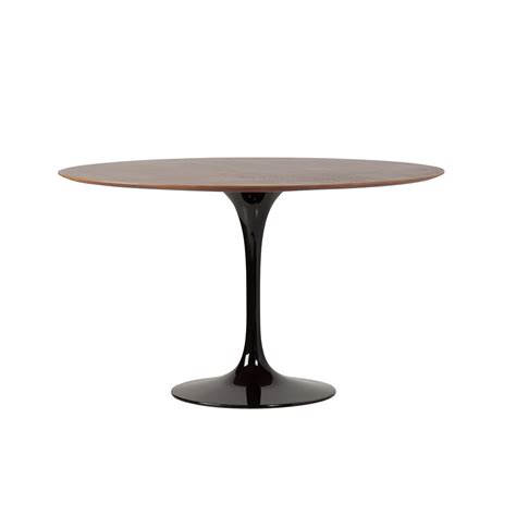 Saarinen Style Tulip Walnut Dining Table, 48"