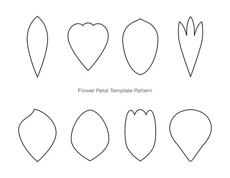 Printable Flower Petal Template - Printable Word Searches