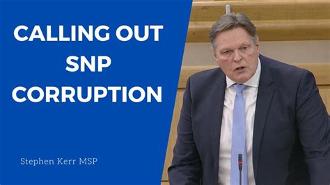 Stephen Kerr calls out SNP corruption - YouTube