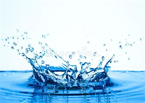 Water splash. Blue water splashing isolated on white background , # ...