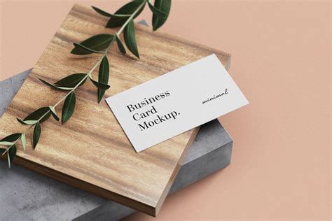 Free Minimal Business Card mockups • GraphicList