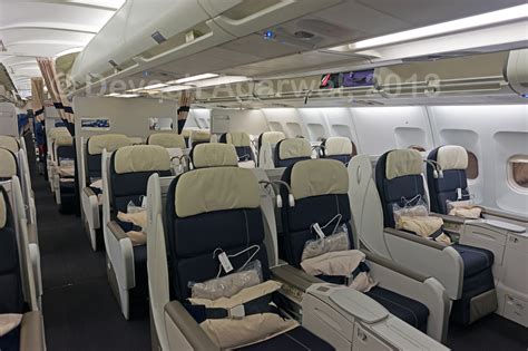 Air France A330-200 business class cabin.