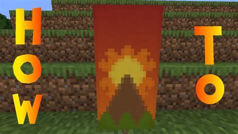 Minecraft: How to Make a Sunset Banner - Tutorial - YouTube