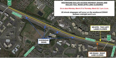 UPDATE: Nighttime Lane Closures and Temporary Stoppages on the Dulles ...