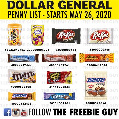 Dollar General Penny List May 26, 2020 - The Freebie Guy®