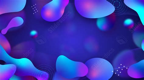 Technology Business Blue Liquid Dark Gradient Powerpoint Background For ...