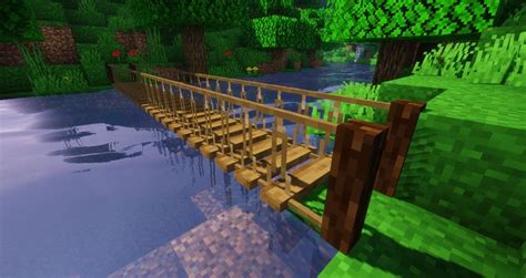 Minecraft Rope Bridge | Minecraft, Minecraft houses survival, Minecraft ...