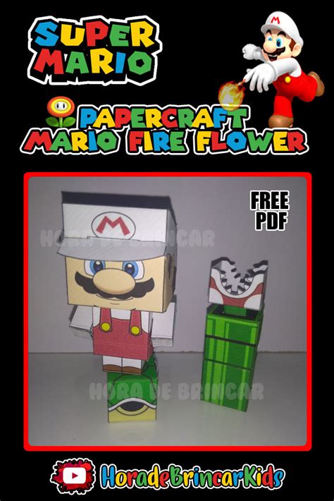 PAPERCRAFT SUPER MARIO FOGO - FIRE FLOWER | BLOG HORA DE BRINCAR