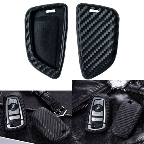 Xotic Tech - Xotic Tech for BMW Key Fob Cover - Keyless Entry Carbon Fiber Style Key Fob Case ...