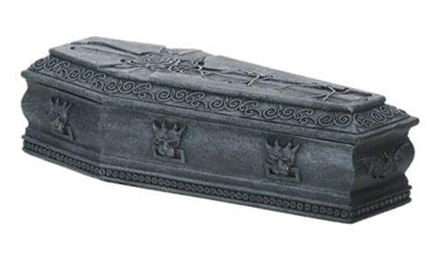 Stone Coffin With Gargoyle Decoration transparent PNG - StickPNG