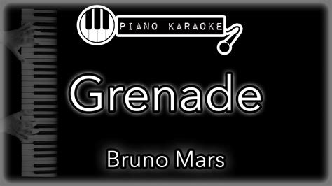 Grenade - Bruno Mars - Piano Karaoke Instrumental - YouTube