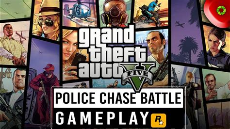 GTA 5 Police Chase Battle Gameplay | HN'S Studio - YouTube