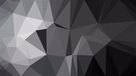 Free Abstract Black and Grey Polygonal Triangular Background Vector Illustration