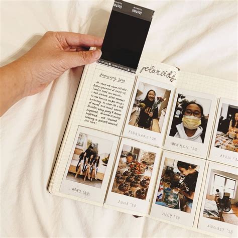 #JournalingPrompts: A Year in Polaroids | Diy photo book, Scrapbook book, Scrapbook journal