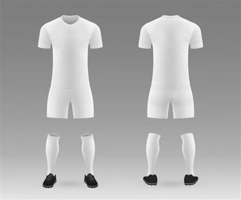 Premium Vector | 3d realistic template blank soccer kit | Soccer kits, Soccer uniforms design ...