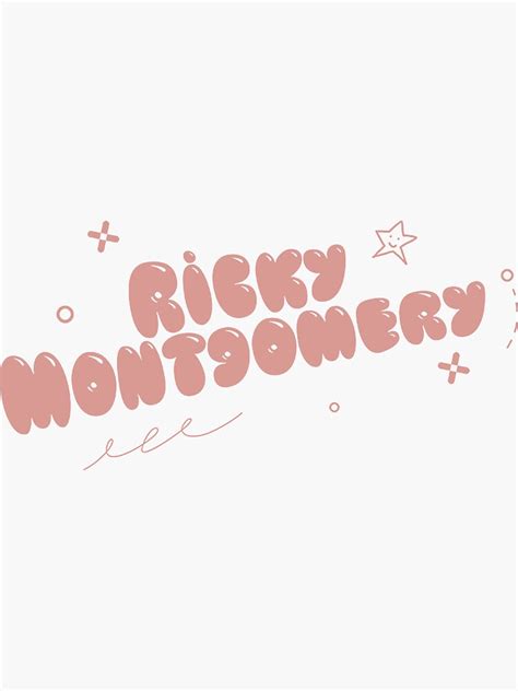 "Ricky Montgomery Merch Doodle Shirt" Sticker for Sale by alicetrinajx ...