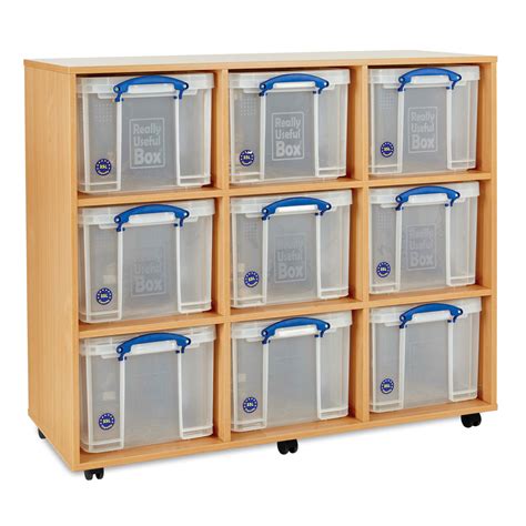 Really Useful Classroom Storage Unit - with 9x 35 Litre boxes RUB035 ...