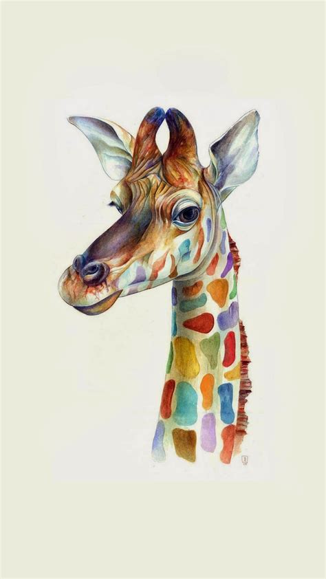 Cute Giraffe Head Wallpaper | 2021 3D iPhone Wallpaper