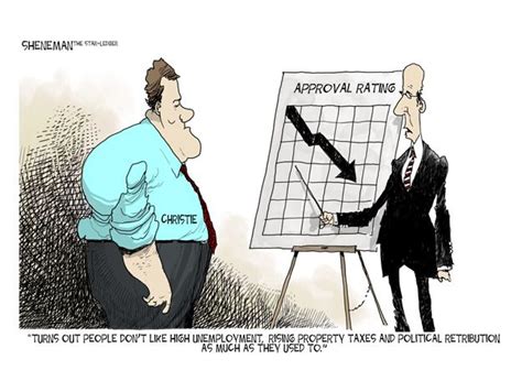 Political cartoon Chris Christie approval rating | The Week