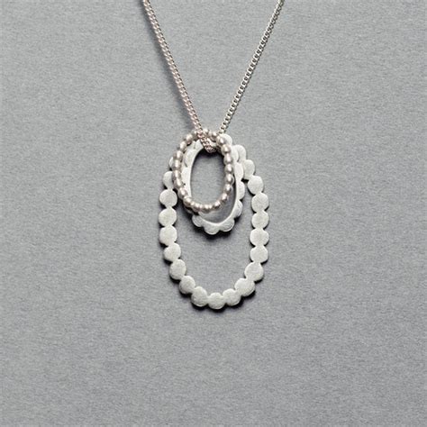 scalloped oval necklace by leila swift | notonthehighstreet.com