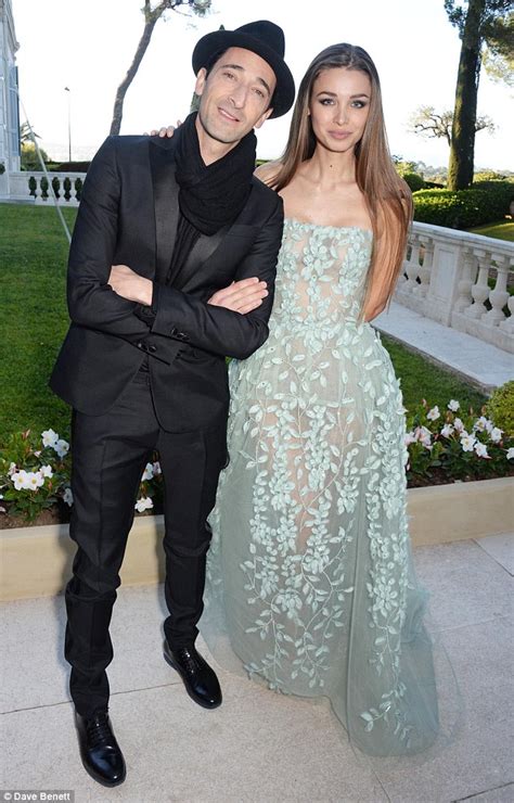 Adrien Brody's model girlfriend Lara Lieto dazzles at amfAR Gala in Cannes | Daily Mail Online