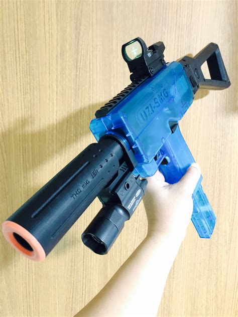 Toy Uzi Nerf Blaster with enhanced tactical look, Hobbies & Toys, Toys & Games on Carousell