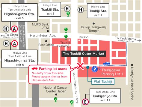 Access Map｜The Tsukiji Outer Market - Official Website