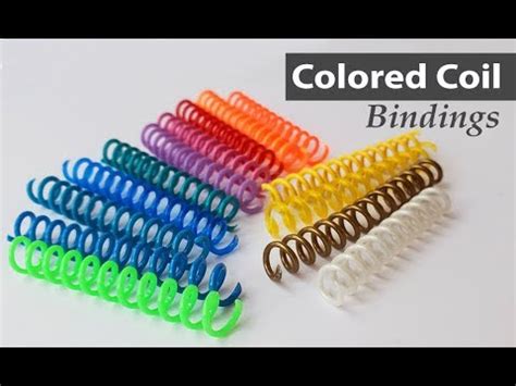 Special-Order Colored Spiral Coil Bindings | Binding101.com - YouTube