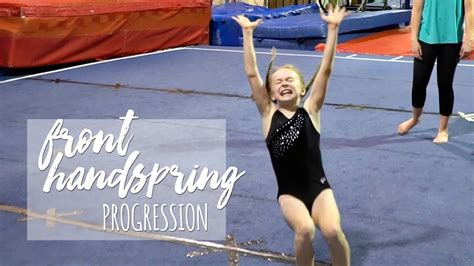 Front Handspring Progression - YouTube