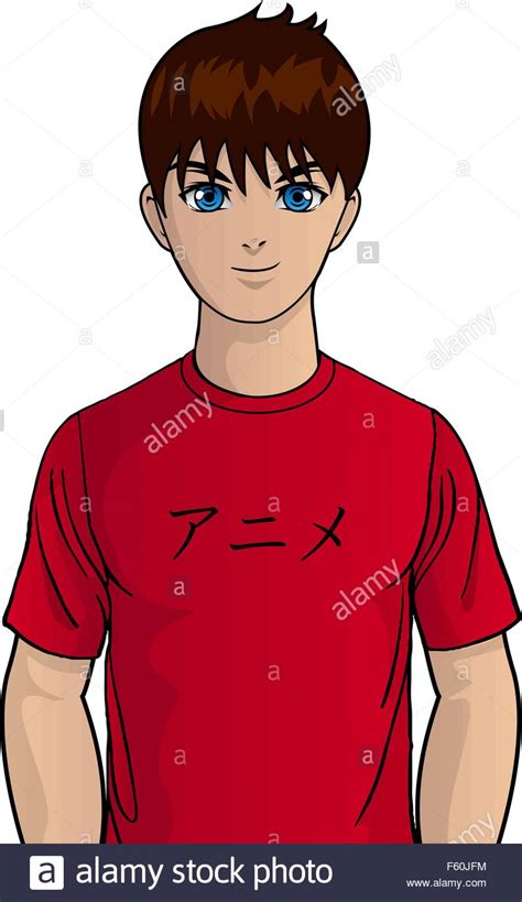 Vector illustration of anime teen character Stock Vector Art & Illustration, Vector Image ...