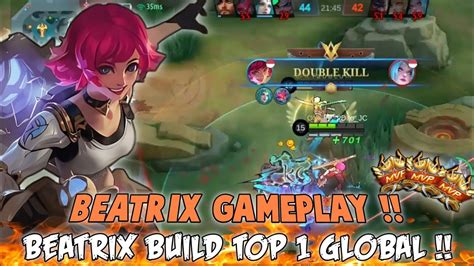 BEATRIX GAMEPLAY!! BEST BUILD BEATRIX PALING SAKIT!! TOP 1 GLOBAL ...