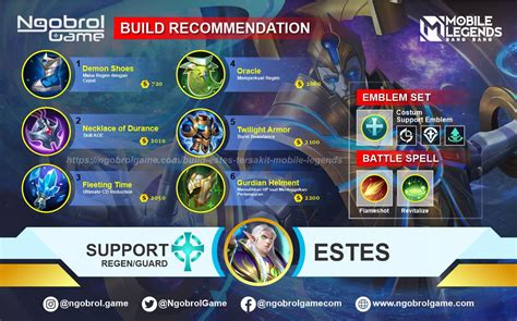 Strongest Build Estes 2021 Mobile Legends - MOBA Games