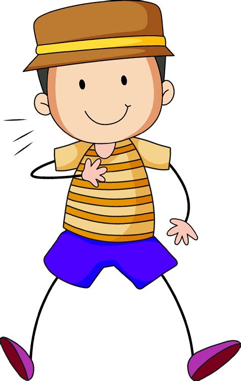 Cute boy cartoon character in hand drawn doodle style isolated 2031868 ...