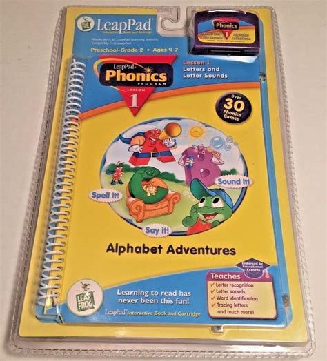 New Leap Frog LeapPad Book Cartridge Phonics Lesson 1 Alphabet ...