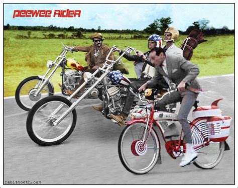 Pee Wee Rider (Pee Wee Herman / Easy Rider) by Rabittooth on DeviantArt