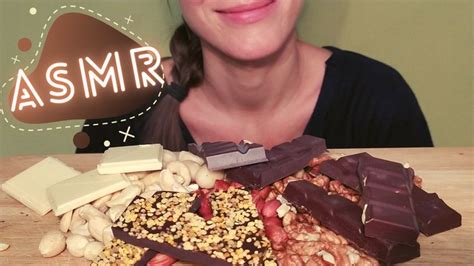 ASMR MIXED CHOCOLATES. NUTS PLATTER *SWEET *CRUNCHY [NO TALKING][EATING ...