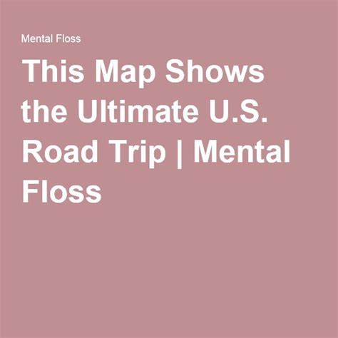 This Map Shows The Perfect U S Road Trip Alt Driver - vrogue.co