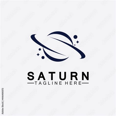 Planet Saturn logo vector illustration design. Planet logo template ...