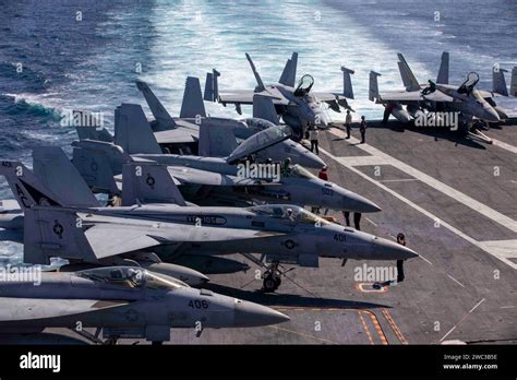 Red Sea, United States. 14 November, 2023. U.S. Navy sailors prepare ...