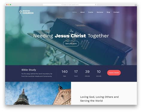 32 Best Free Church Website Templates To Preach Gospel