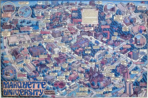 1988-89 Marquette University campus map | This unofficial Ma… | Flickr