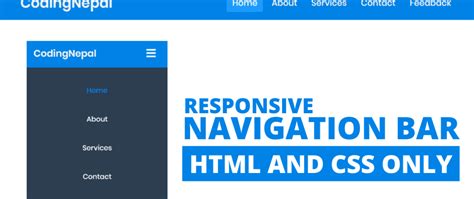 Responsive Navbar in HTML CSS - DEV Community