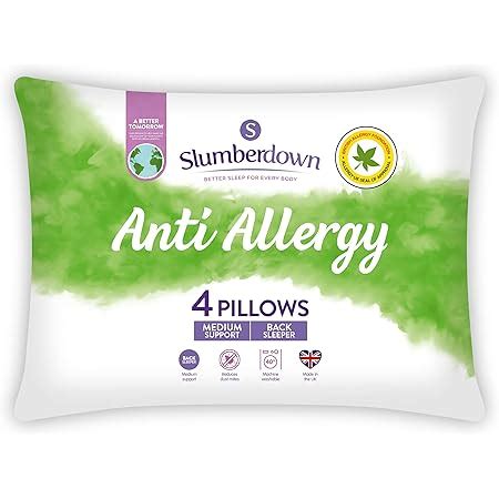 Silentnight Anti-Allergy Pillows 4 Pack – Soft Medium Support Anti ...