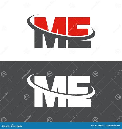 ME Letter Logo Design Vector, Letter M E Logos Stock Vector ...