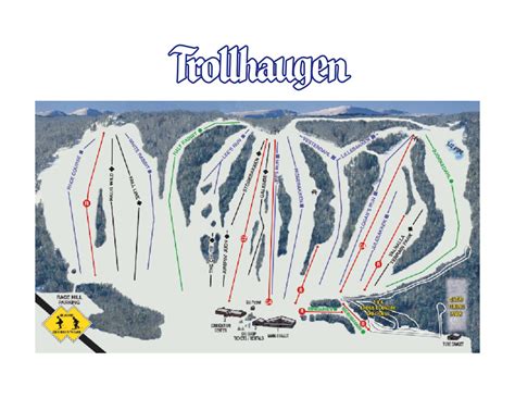 Trollhaugen Piste Map / Trail Map