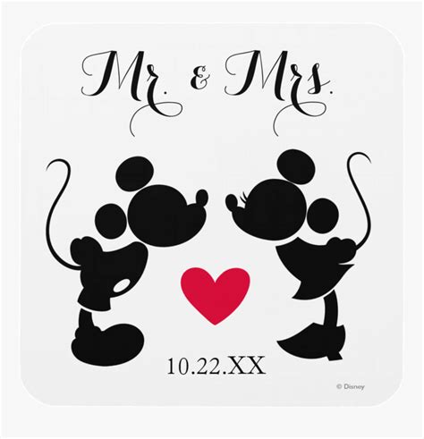 Mickey And Minnie Wedding Clipart, HD Png Download - kindpng